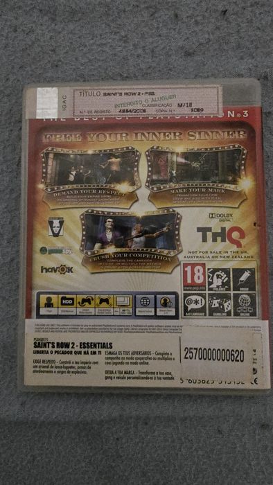 Saints row2 ps3 em ótimo estado.
