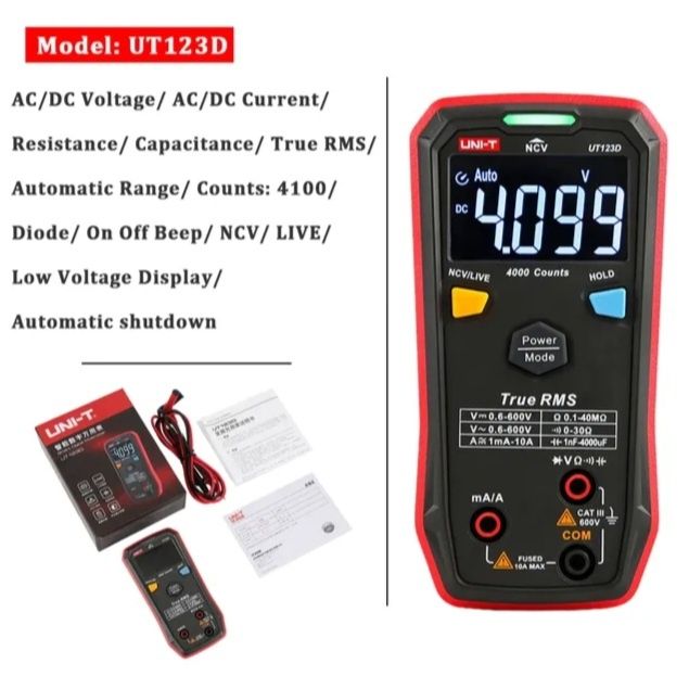 UNI-T UT123D Удобный умный мультиметр компактный