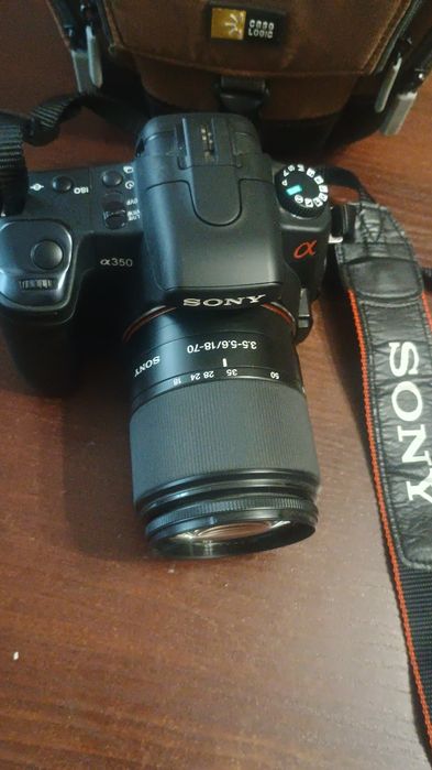 Lustrzanka Sony Alpha 350 z kartą 4gb Cf