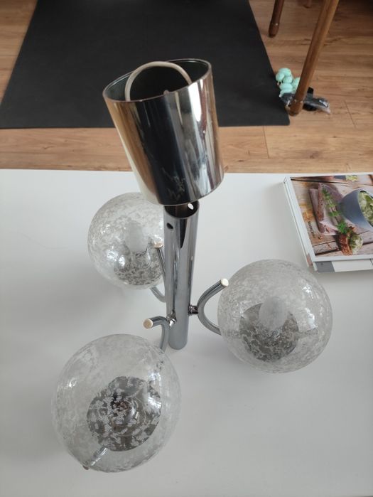 Lampa wisząca Mid Century Lamp From Richard Essig lata 60 70