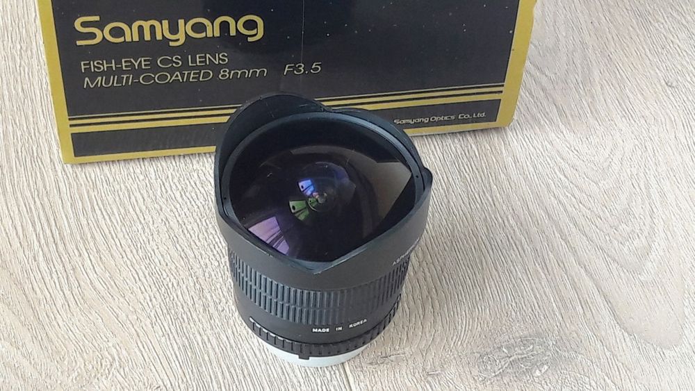 Obiektyw fish-eye rybie oko Samyang