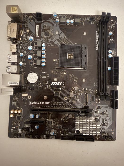 Płyta główna MSI B450M-A PRO MAX AM4 DDR4 – sprawna