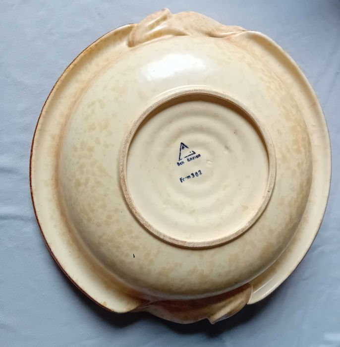 Ceramiczna misa - patera, Carstens - Uffrecht, I połowa XX w.