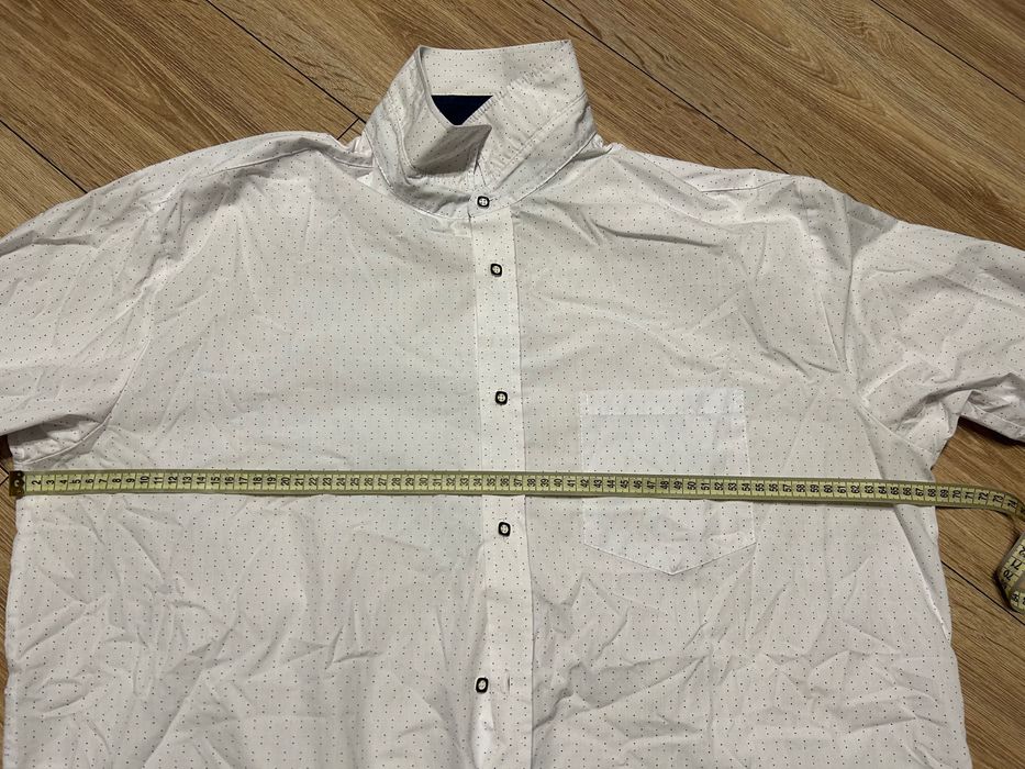 Koszula męska z wzorem i długim rękawem