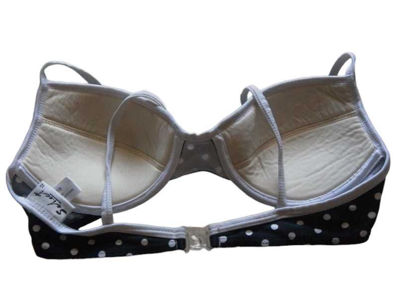 Strój kostium kąpielowy bikini groszki Select 38,M