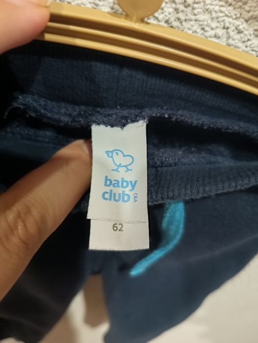 Ciepłe spodnie niemowlęce 62