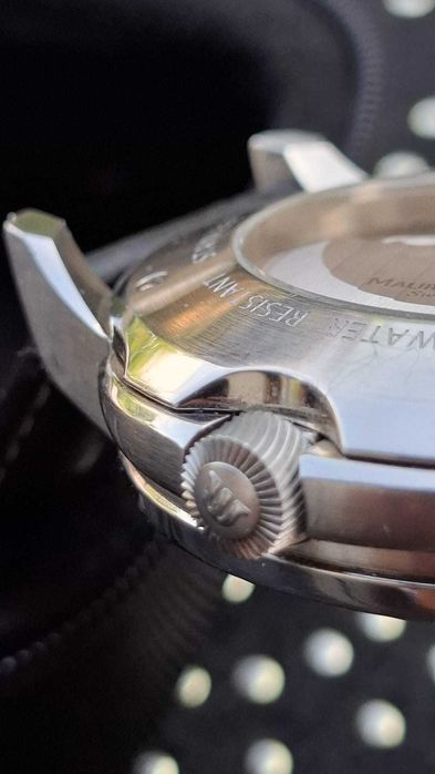 Zegarek Maurice Lacroix Pontos Chronographe Valgranges Czarny/Skóra Ø47 mm