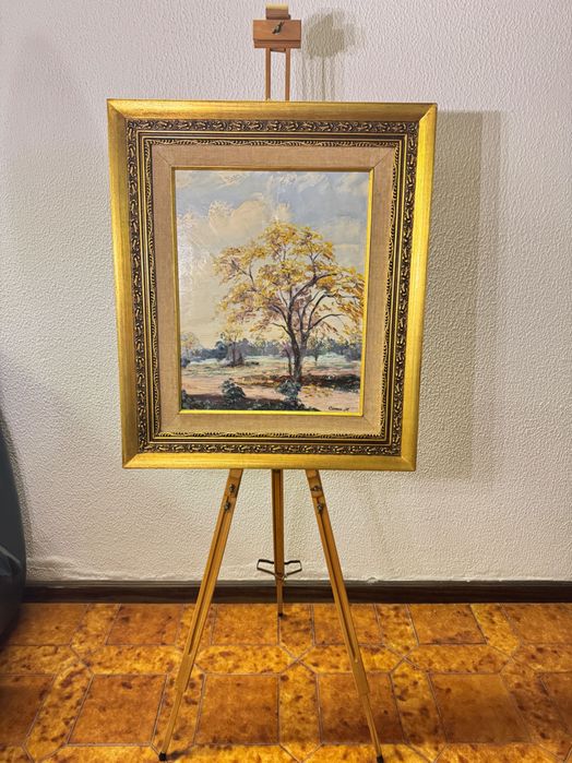 Pintura a óleo sobre tela, com moldura. Carmen H. 1970