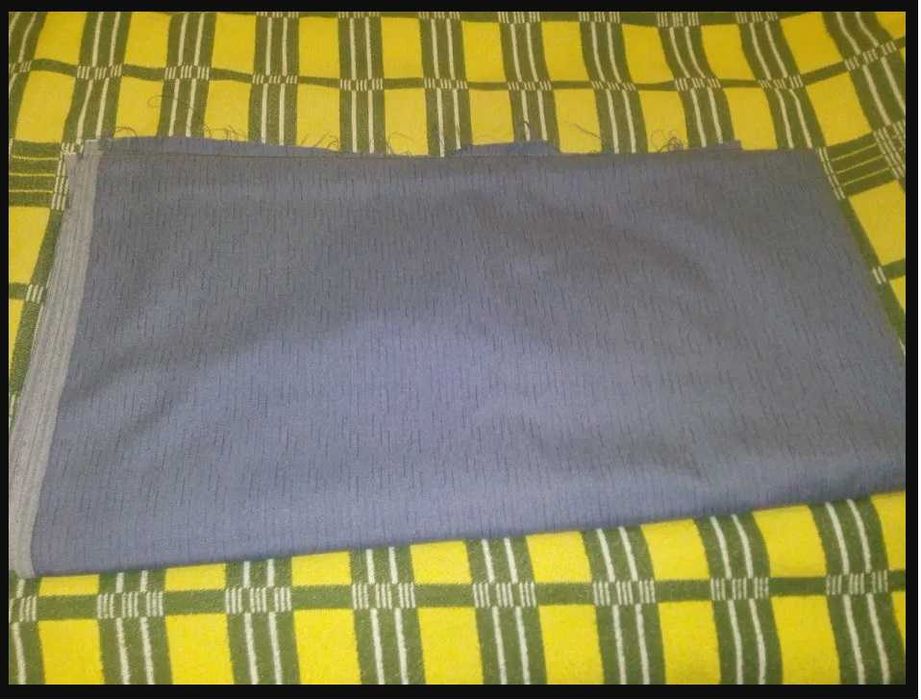 Тканина костюмна сіра з синеньким відливом класична