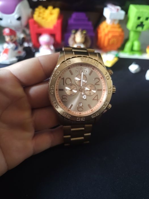 Relogio invic gold rose