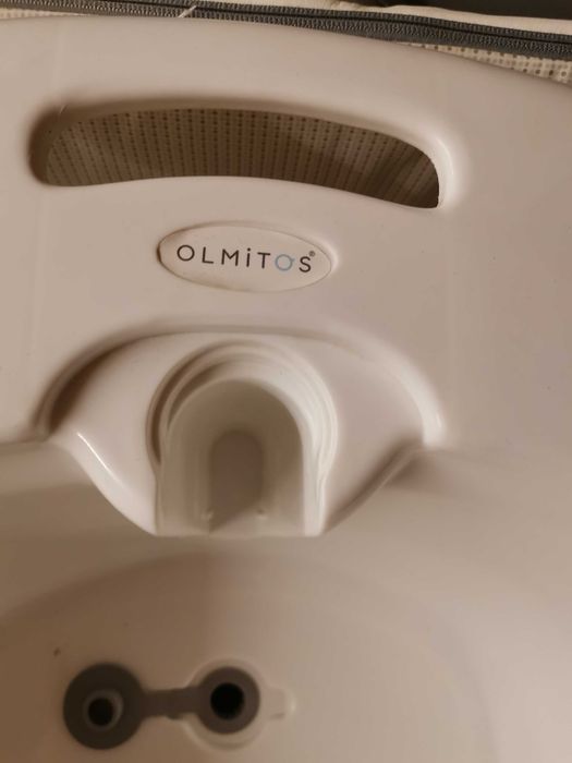 Banheira anatómica com termómetro e suporte