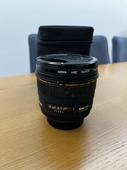 Sigma DG HSM 50mm 1.4 Nikon + Etui +Filtr Hoya