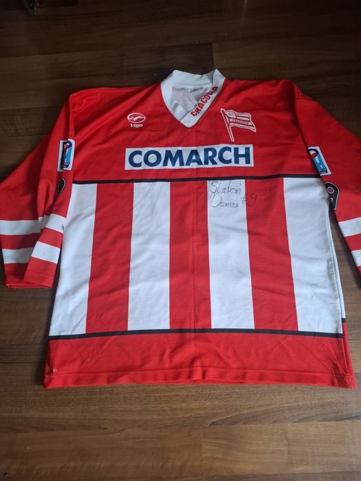 Oryginalna koszulka hokejowa Cracovii z lat 2004-2005 .