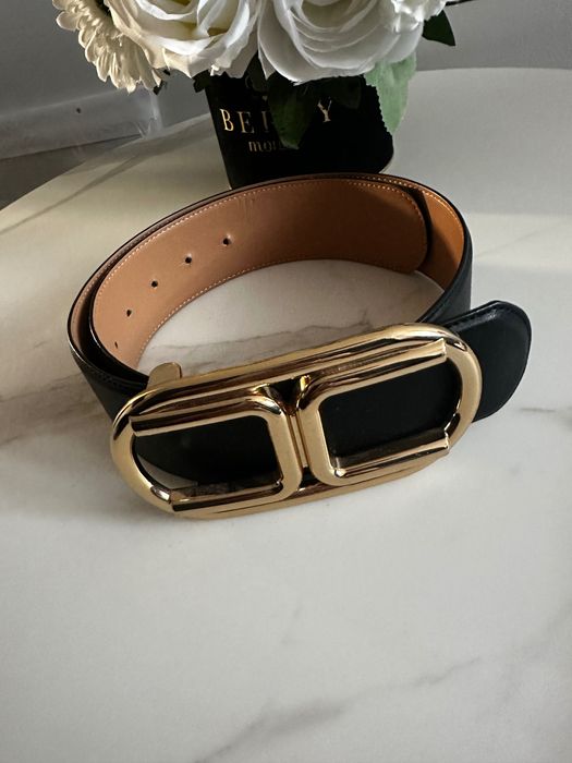 Elisabetta Franchi- Skórzany Pasek rozm. IT 42- OKAZJA!!!