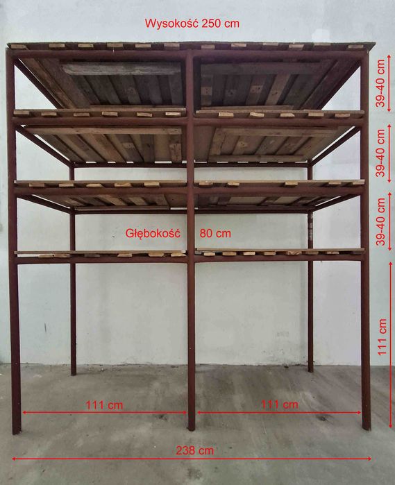 Regały spawane - 4 szt.