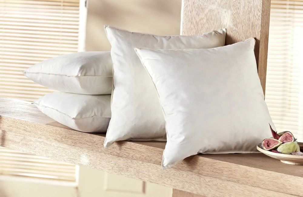 Naturalna Poduszka 50x60 Pierza 100% Bawełniany Wsyp Produkcja Polska