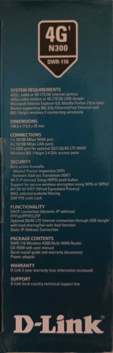 Router D-Link N300 Wireless 4G