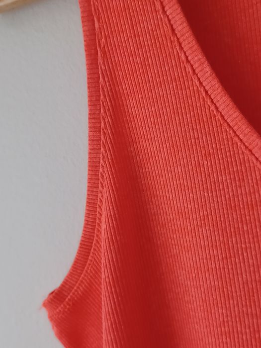 Sportowa bluzka bez rękawów casual basic Xl  koralowy 4F