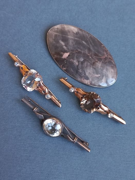 Броши серебро 875проба и 84 проба