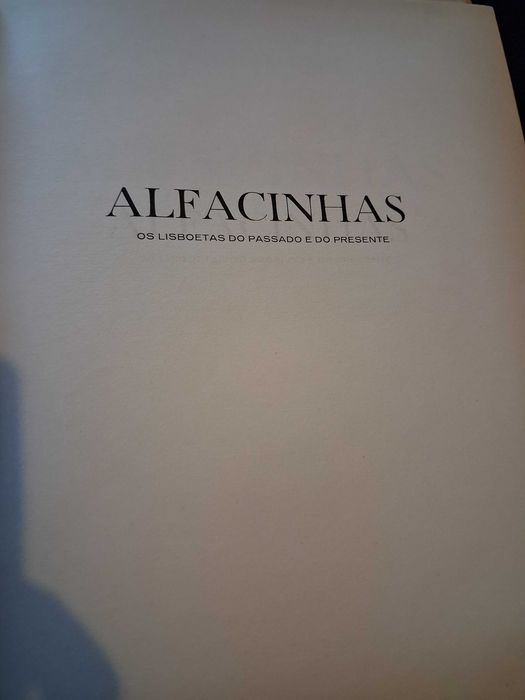 Livro "Alfacinhas" os lisboetas do Passado e do Presente