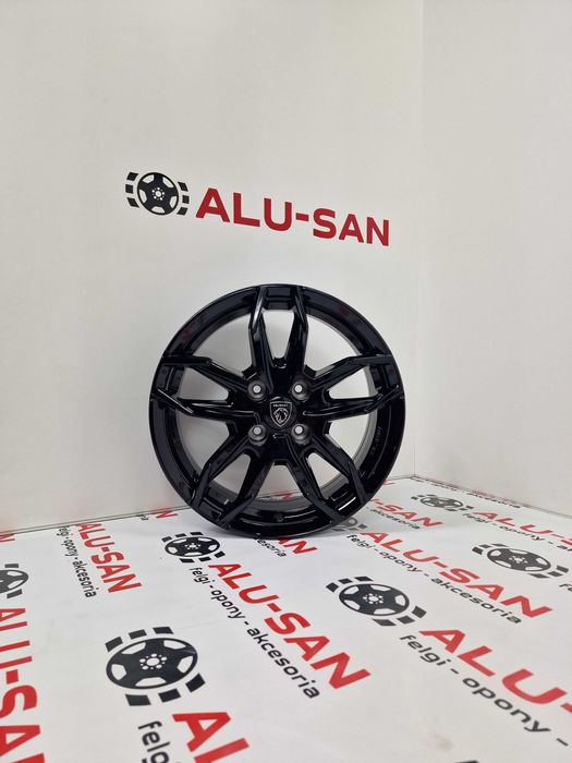 NOWE oryginalne alufelgi PEUGEOT 16" 4x108 206,307,308,309... -Czarne