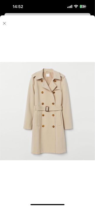 Тренч плащ h&m 34