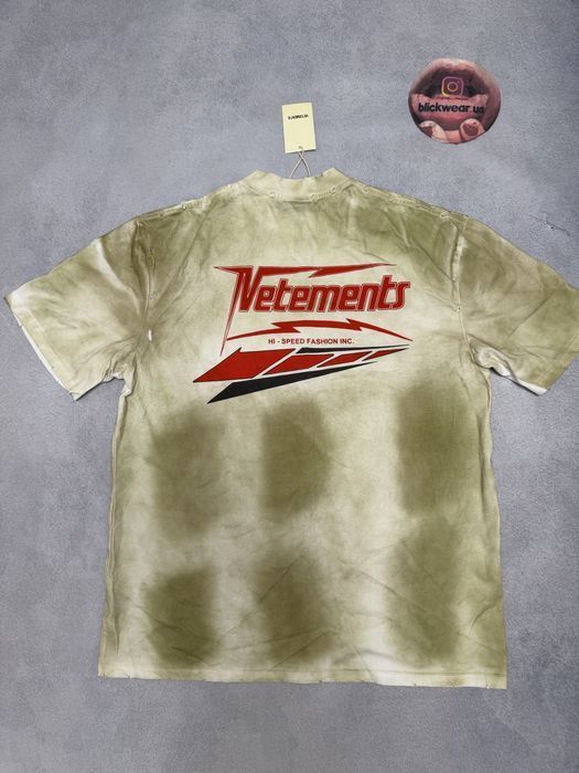 Футболка Vetements hi speed washed tee M L balenciaga rick owens