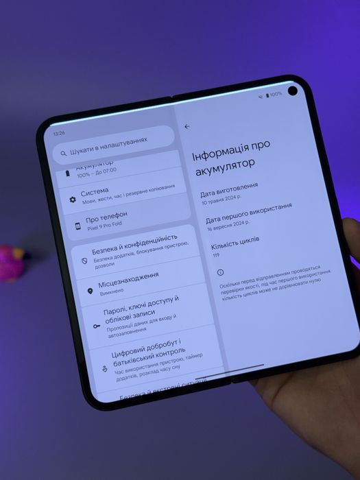 google pixel 9 pro fold 512gb 100% глобалка без блокувань