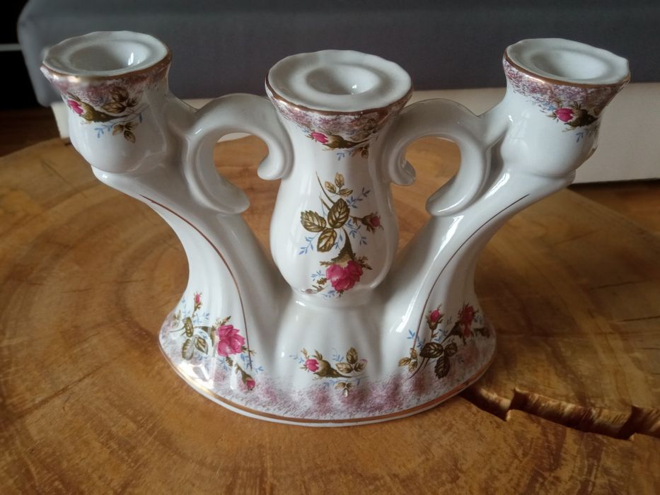Świecznik, porcelana Chodzież