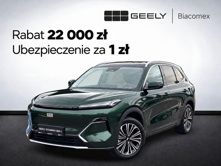 Geely Starray Super Hybryda Plug-in Najbogatszy 227 KM Rabat 22 000 zł + AC za 1zł