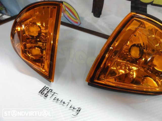 Piscas frontais + lâmpadas de pisca diaden vision para Honda CRX Del Sol 1992-1997 fundo Laranja EURO LOOK