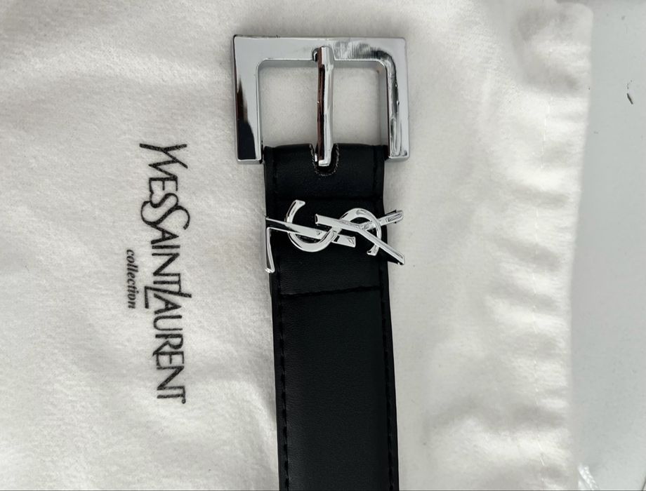 Pasek czarny YSL