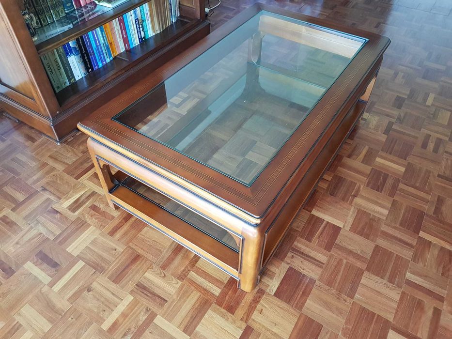 Mesa de centro sala cerejeira velha 108x63x40