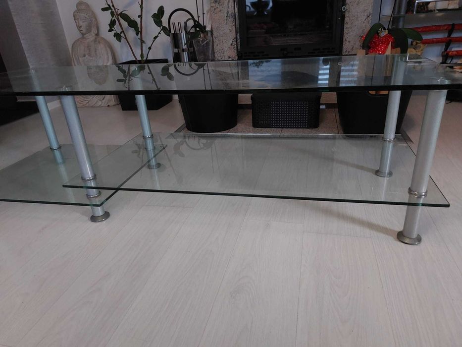 Ława/stolik szklany 160x56cm STAN IDEALNY