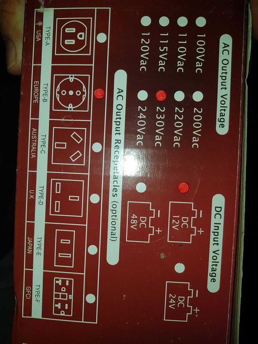 Inverter 12V 230V 400W Meanwell Onda Pura
