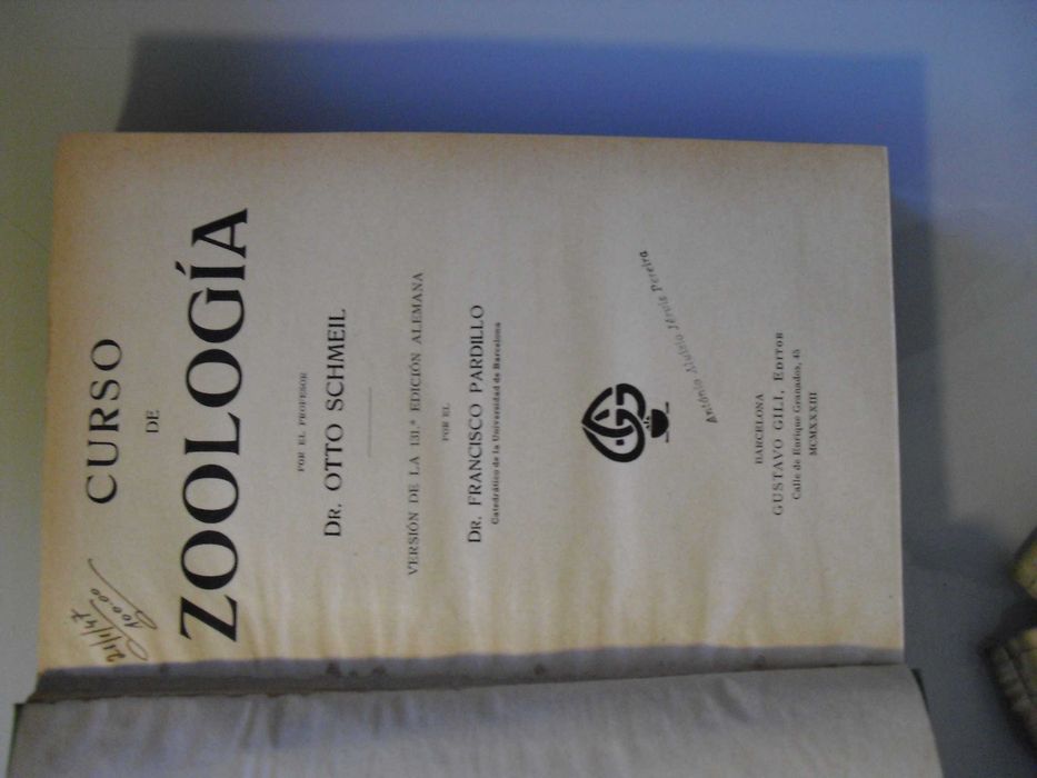 Schmeil (Otto);Curso de Zoologia