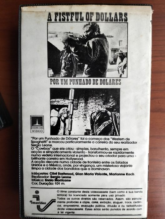 VHS Por um Punhado de Dólares