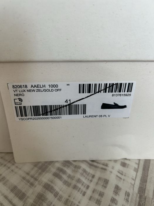 Ysl оригінал чорні лофери, 41