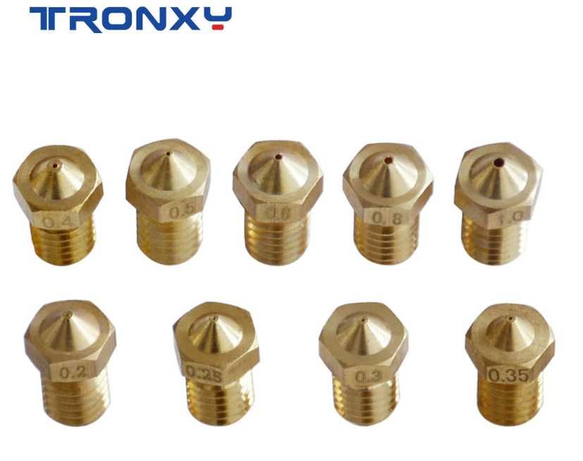 Dysza do drukarki 3D tronxy MK8 M6, złącz pneumatyczne, sprężynki