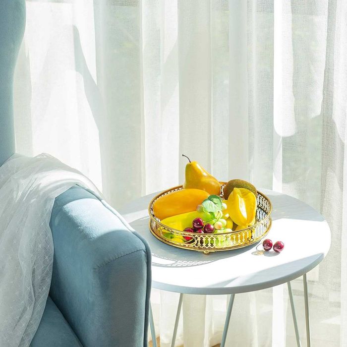 Nowa taca okrągła / toaletka / dekoracja / patera / tacka złota !3685!