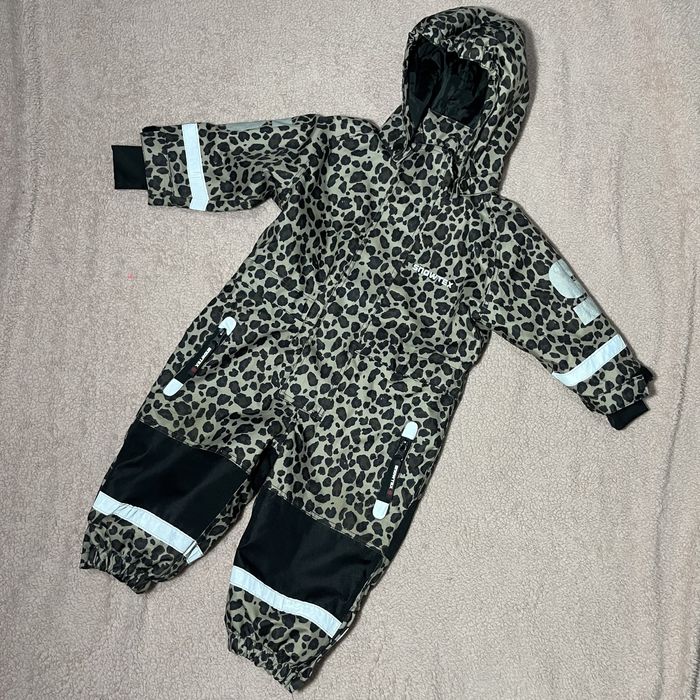 Термо деми комбинезон леопардовый 80 - 86 см