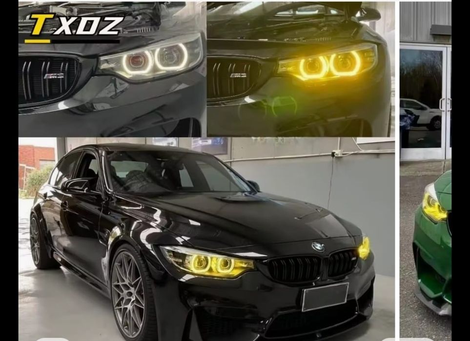 Farol LED para BMW M4 M3 F80 F82 F32 F34 F36, DRL de limão amarelo