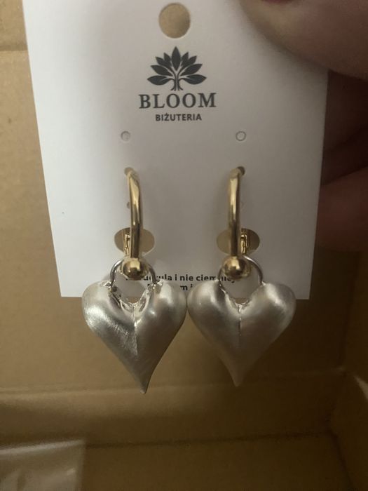 Kolczyki z bloom biale perlowe