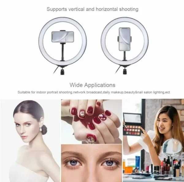 Кільцева світлодіодна LED лампа для блогера,фотографа, D 26 см Ring