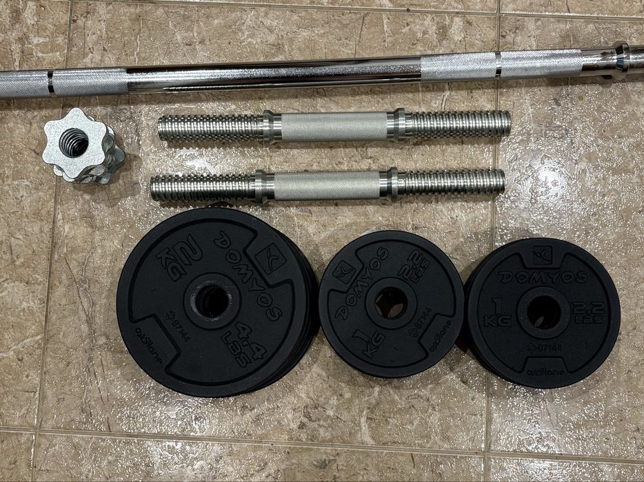 KIT DE PESOS / MUSCULAÇÃO completo - em bom estado