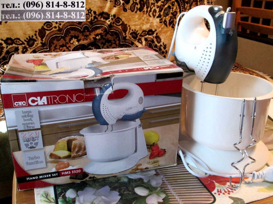 Миксер ClaTronic стационарный чаша набор насадок НОВЫЙ 5 скоростей
