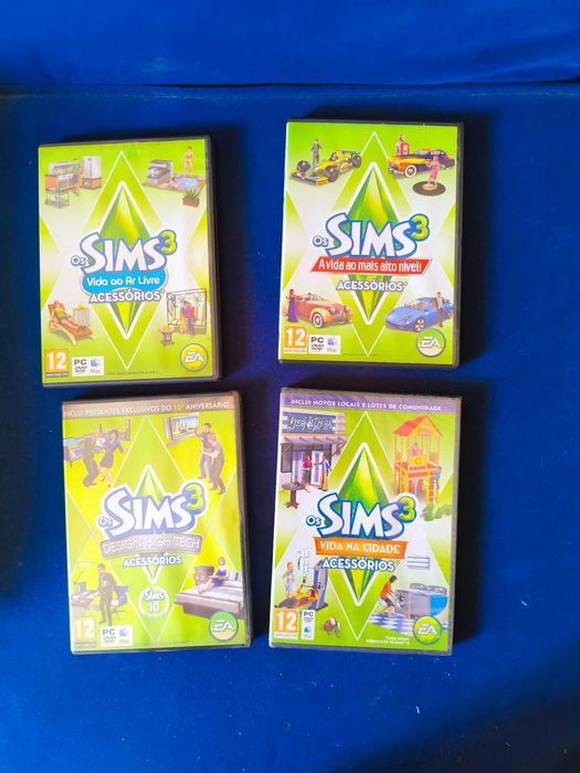 Lote Premium The Sims 3 PC (3 Jogos Novos Selados) + Pen USB Colecionador