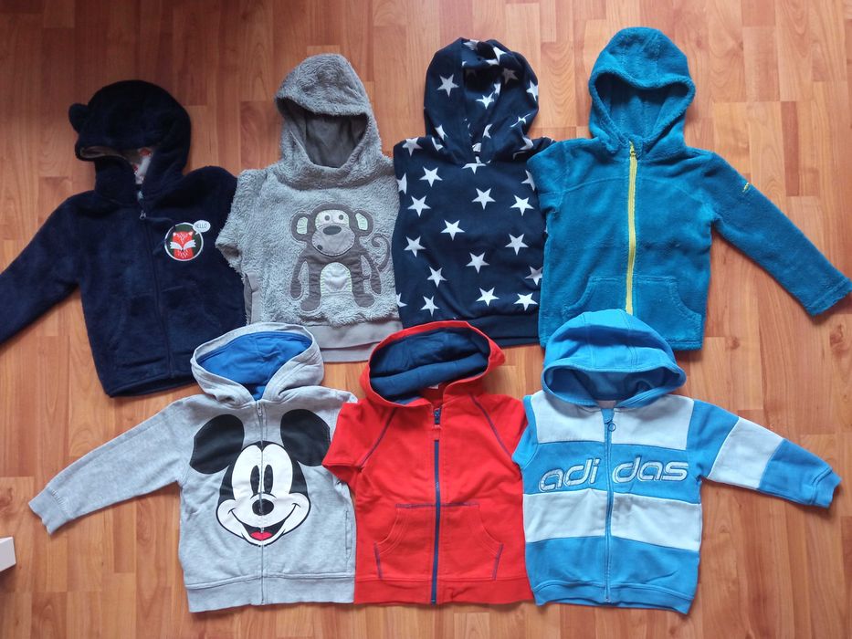 Paka ubrań wiosna jesień 3-4 lata r. 98, 104 bluza, spodnie 80 szt