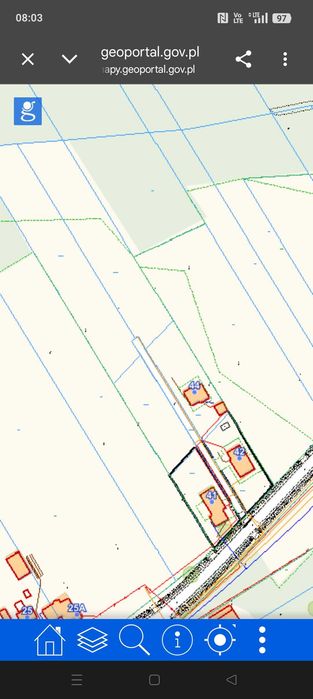 Działka budowlana 1500 m² Jagodnica - Widok 2