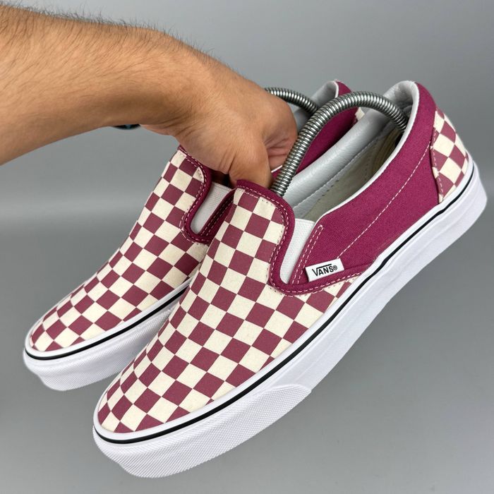 Vans Slip On Checkerboard кеди кросівки кеды кроссовки обувь взуття черевики для міста класичні повсякденне універсальні ванс олд скул сліпон слипоны